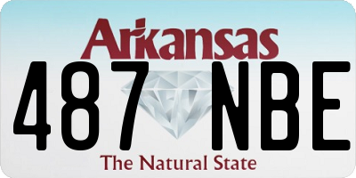 AR license plate 487NBE