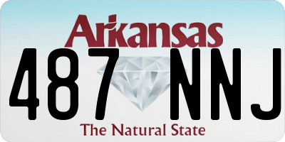 AR license plate 487NNJ