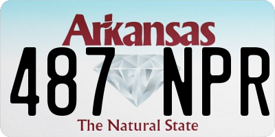 AR license plate 487NPR