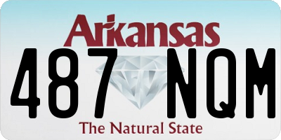 AR license plate 487NQM