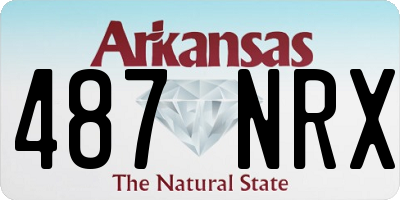 AR license plate 487NRX