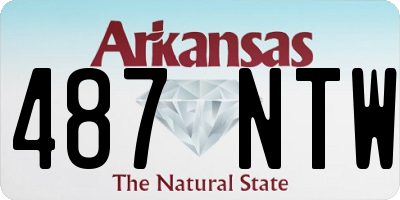AR license plate 487NTW