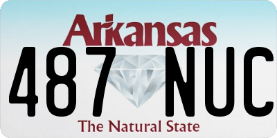 AR license plate 487NUC