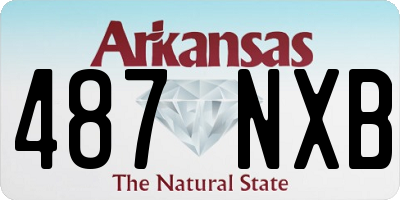 AR license plate 487NXB