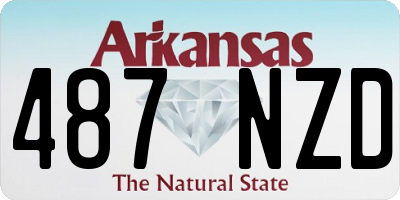 AR license plate 487NZD