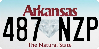 AR license plate 487NZP