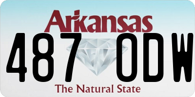 AR license plate 487ODW