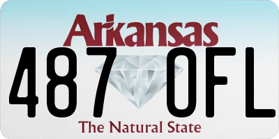 AR license plate 487OFL