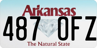 AR license plate 487OFZ