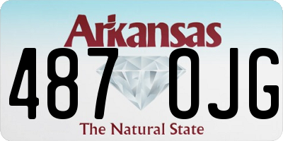 AR license plate 487OJG