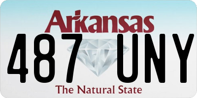 AR license plate 487UNY
