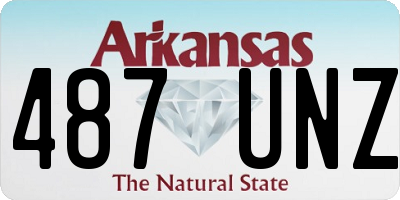 AR license plate 487UNZ