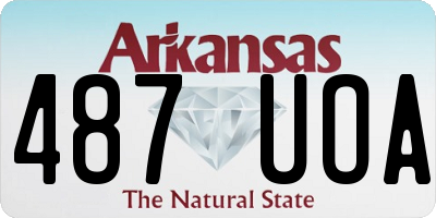 AR license plate 487UOA