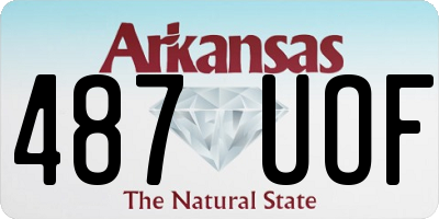 AR license plate 487UOF