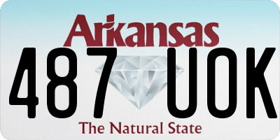 AR license plate 487UOK