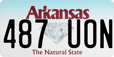 AR license plate 487UON