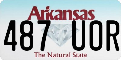 AR license plate 487UOR