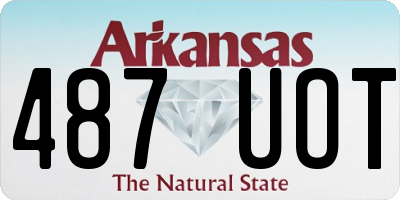 AR license plate 487UOT