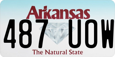 AR license plate 487UOW