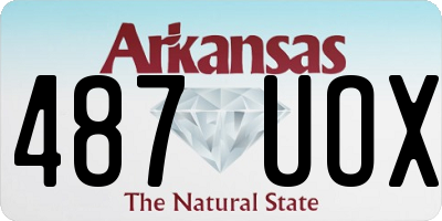 AR license plate 487UOX