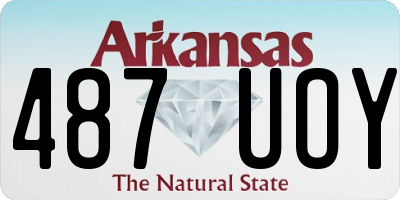 AR license plate 487UOY
