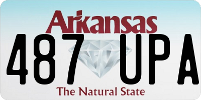 AR license plate 487UPA