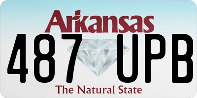 AR license plate 487UPB