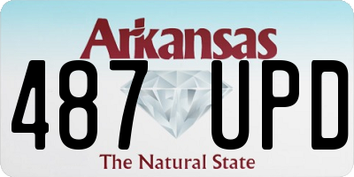 AR license plate 487UPD