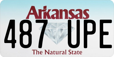 AR license plate 487UPE
