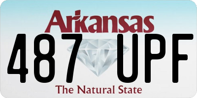AR license plate 487UPF