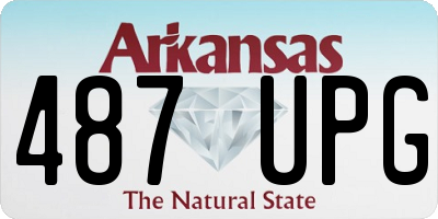 AR license plate 487UPG