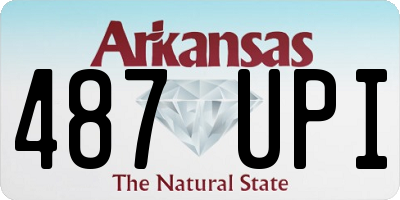 AR license plate 487UPI