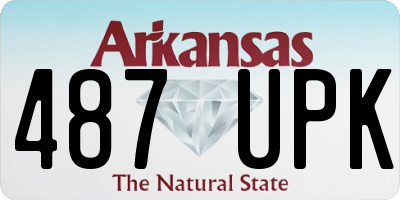 AR license plate 487UPK