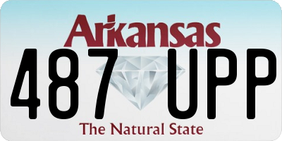 AR license plate 487UPP