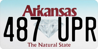AR license plate 487UPR