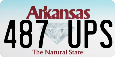 AR license plate 487UPS