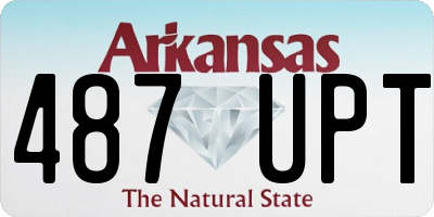 AR license plate 487UPT
