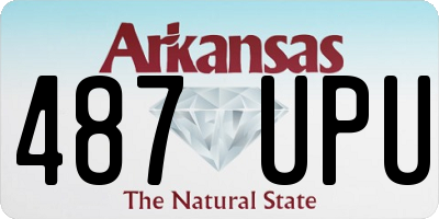 AR license plate 487UPU