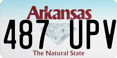 AR license plate 487UPV
