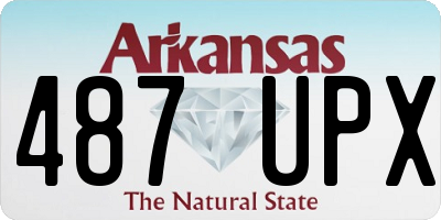AR license plate 487UPX