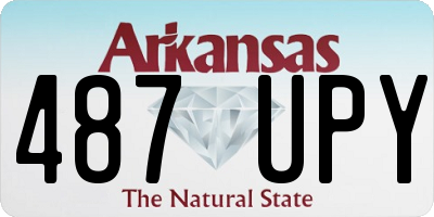AR license plate 487UPY