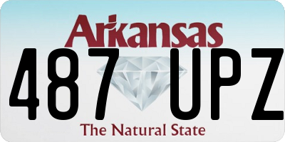 AR license plate 487UPZ
