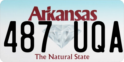 AR license plate 487UQA