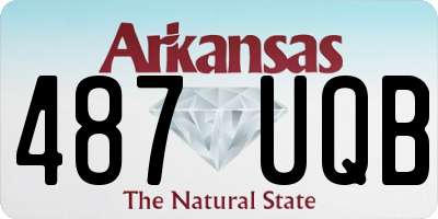 AR license plate 487UQB