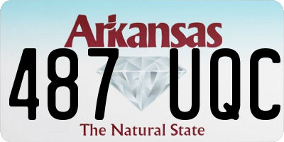 AR license plate 487UQC