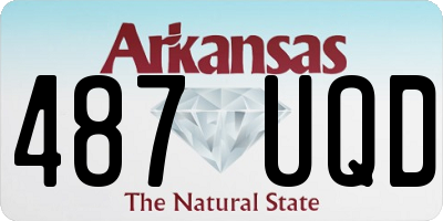 AR license plate 487UQD