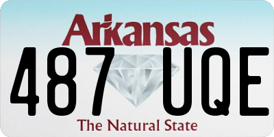 AR license plate 487UQE