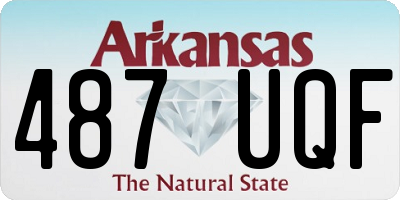 AR license plate 487UQF