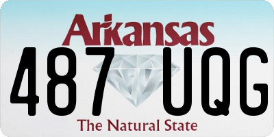 AR license plate 487UQG
