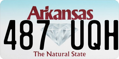 AR license plate 487UQH